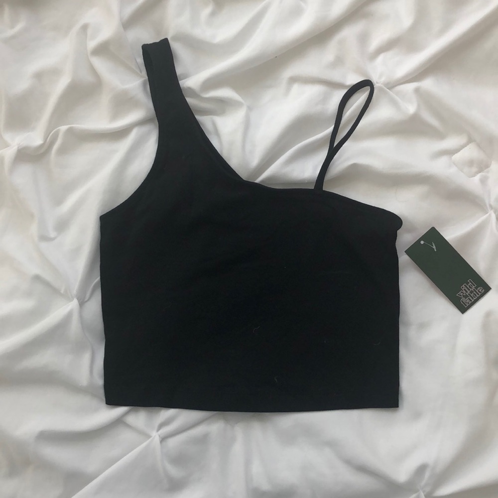 One shoulder Crop top